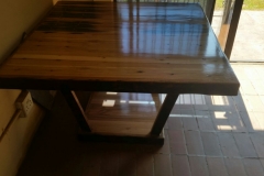 East African Teak Sleeper Table 1240mm square